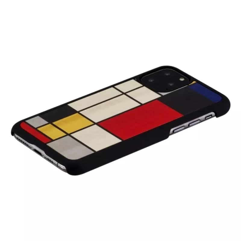 Capa para smartphone man and wood para iPhone 11 Pro — capa protetora de madeira preta
