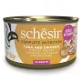 SCHESIR em água de cozedura Atum com frango e arroz - Alimento húmido para gatos - 85 g