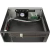 Caixa de PC INTER-TECH S21 preta/prateada, suporte ATX para 6 ventoinhas