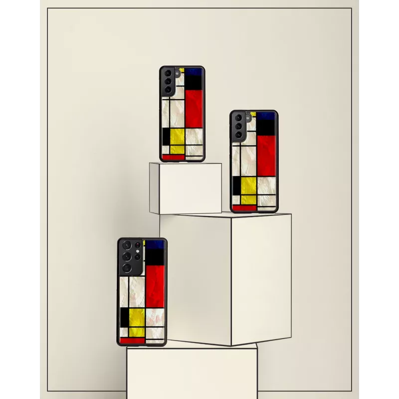 Capa de proteção iKins para Samsung Galaxy S21+ — Modrian preto