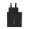 Fonte de alimentação QOLTEC 51717 45W 20V 3A carregador AC para interiores para smartwatch, preto