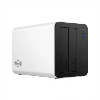 NAS de 2 baías TERRAMASTER F2-425 PLUS, 8 GB DDR5 RAM, sem discos (sem discos rígidos)