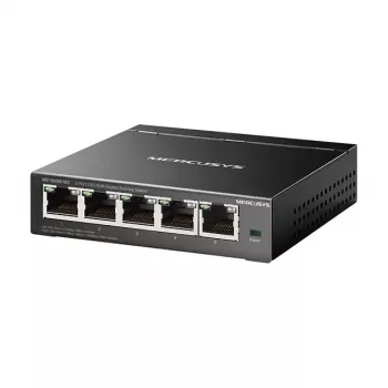 Switch de rede não gerido TP-LINK Mercusys MS105GS-M2 — 5 portas Gigabit Ethernet (10/100/1000), preto