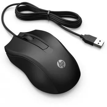 HP Rato com fio 105, ambidestro, ótico, USB Type-A, 1600 DPI, preto