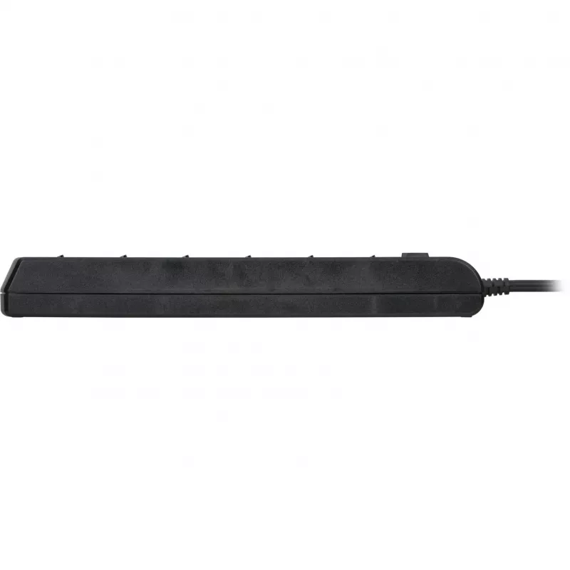 Brennenstuhl régua de tomadas com interruptor individual 6 tomadas – 6 dispositivos diferentes com comutação individual, cabo de 2 m, preto