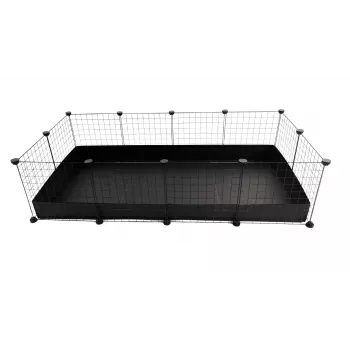 Gaiola modular C&C 3x2 145 x 75 cm preta