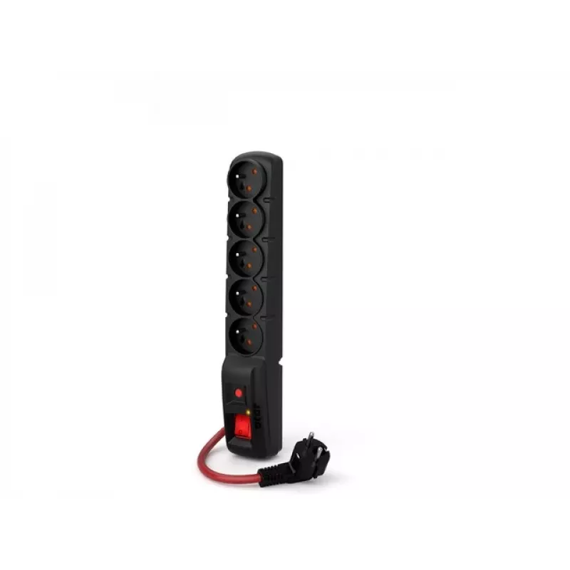 ACAR F5 POWER preto 5 saídas AC 230 V 10 m