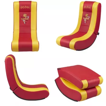 Cadeira de gaming para consola Subsonic SA5610-H1 assento acolchoado vermelho amarelo