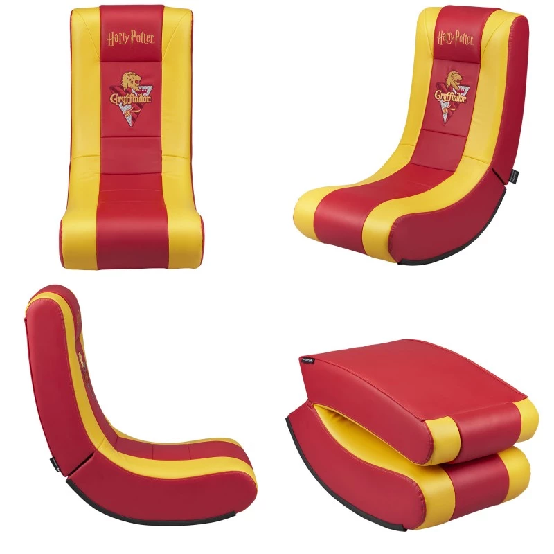 Cadeira de gaming para consola Subsonic SA5610-H1 assento acolchoado vermelho amarelo