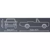 Cobi brinquedo de construção Opel Rekord C 1700 L Cabriolet kit de montagem, kit de montagem à escala