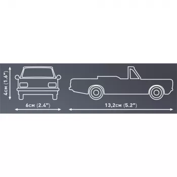 Cobi brinquedo de construção Opel Rekord C 1700 L Cabriolet kit de montagem, kit de montagem à escala