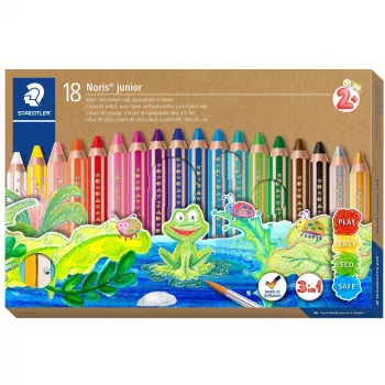 Lápis aguarela Staedtler Noris junior 140 multicolor 18 unid.
