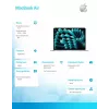 MacBook Air 13,6 polegadas: M4 10/10, 16 GB, 512 GB SSD, 35 W, GER – prateado