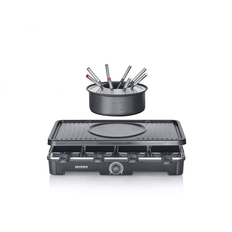 Grelhador de raclette Severin RG 2347 8 pessoas 1400 W preto