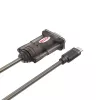 Unitek Y-1105K adaptador de USB-C para RS-232, 1,5 m, preto