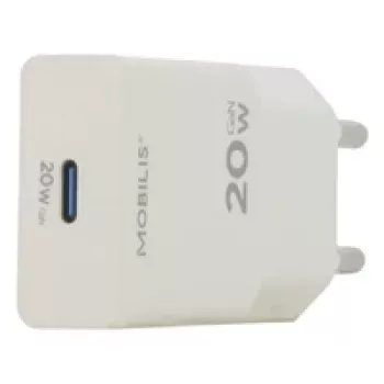 Carregador de parede Mobilis Energia 20W USB-C branco - carregador (020025)