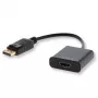 Savio CL-55 adaptador de cabo de vídeo 0.2 m DisplayPort HDMI Type A (Standard) preto