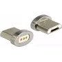 Adaptador de cabo DeLOCK 65929 USB Type Micro-B magnético prateado