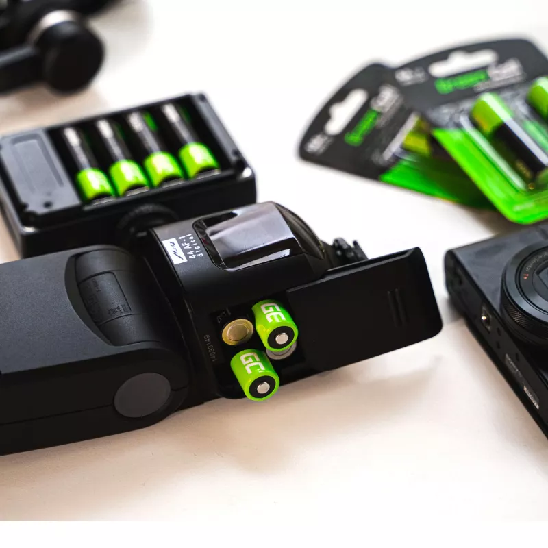 Bateria recarregável Green Cell GR01 AA NiMH 1,2 V 2600 mAh, 4 unid., verde