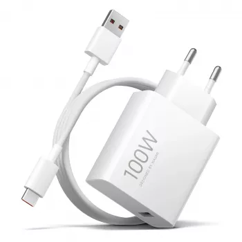 Conjunto de carregador de parede Xiaomi 100W Charging Combo (Type-A) EU – Adaptador USB tipo A de alta potência