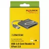 Leitor de cartões DeLOCK 91525 USB 3.2 Gen 1 cinzento