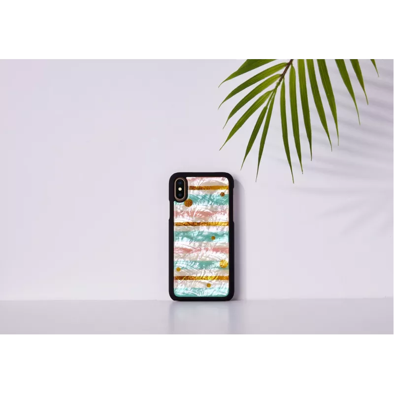 iKins Pop Mint capa para iPhone XS/X, preta