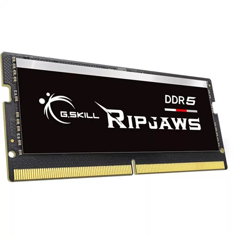 SO-DIMM 32 GB DDR5-4800 (2x 16 GB) Dual-Kit, memória RAM preta, F5-4800S3434A16GX2-RS, Ripjaws, INTEL XMP