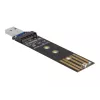 Conversor combo DeLOCK para M.2 NVMe PCIe ou SSD SATA USB 3.2 Gen 2 preto
