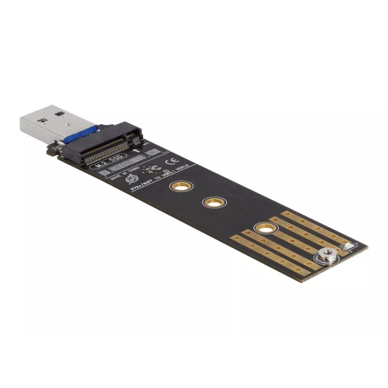 Conversor combo DeLOCK para M.2 NVMe PCIe ou SSD SATA USB 3.2 Gen 2 preto
