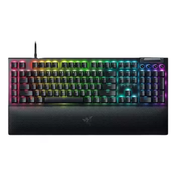 Razer BlackWidow V4 teclado mecânico para gaming, Green Switch, layout US, com fio, preto