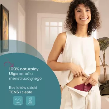 Massajador menstrual Beurer EM 50 Berry — dispositivo elétrico para alívio das dores menstruais