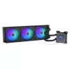 Endorfy Navis F360 ARGB EY3B006 refrigeração líquida AIO para CPU, radiador de 360 mm, 3 ventoinhas de 120 mm, 250–1800 RPM, LGA 1700/AM5/AM4, preto
