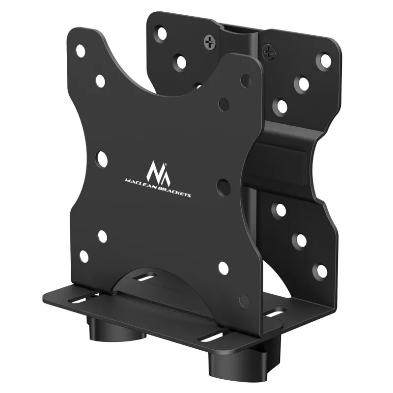 Suporte para mini-computador MACLEAN MC-115B — suporte compacto e ajustável em altura para caixas de PC pequenas