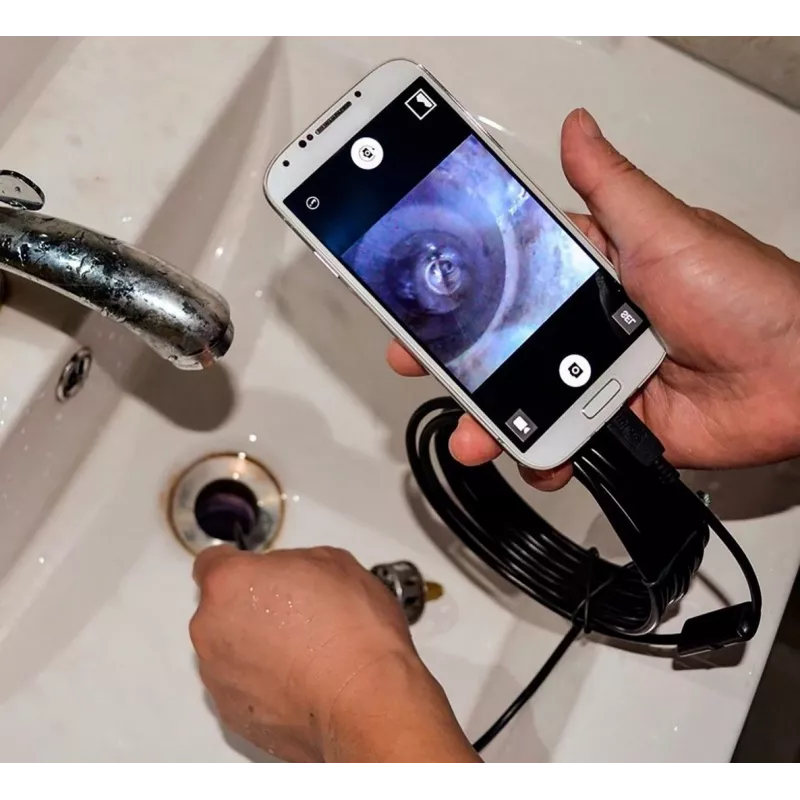 Endoscópio USB MEDIA-TECH ENDOSCOPE 66° CMOS, 640x480 30fps, IP67, 6 LEDs, íman e gancho