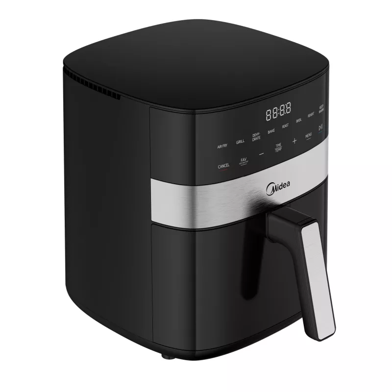 Fritadeira de ar quente Midea | MF-CN65E | Potência 1700 W | Capacidade 6,5 L | preto