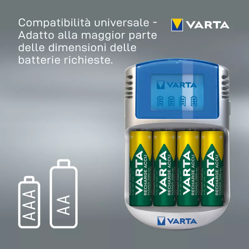 Carregador de bateria Varta POWERLCD