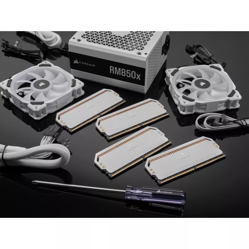 DIMM 64 GB DDR5-5200 2x 32 GB kit duplo branco Dominator Platinum RGB INTEL XMP