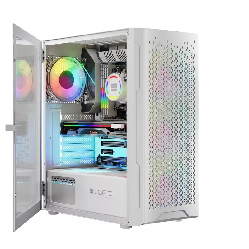 Caixa Logic ARAMIS ARGB MINIDI USB 3.0 branco