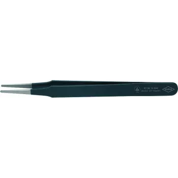 Pinça de precisão Knipex compr. 120 mm pontas redondas retas larg. 2 mm inoxidável antimagnética dissipativa elétrica