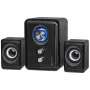 Altifalantes DEFENDER V11 11 W com fios 2.1 altifalantes satélite de secretária, USB 5 V, preto