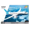 Conjunto de montagem Cobi Boeing 737-8 — 340 peças, idade recomendada 7+, azul e branco