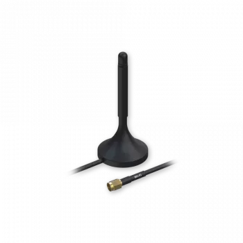 Antena TELTONIKA PR1KRF30 — 2,4–2,5 GHz 3 dBi conector macho RP-SMA, polarização linear, 50 Ω, 30×82,8 mm