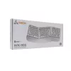 Teclado sem fios SBOX WK-905 US — bege, ligação USB sem fios, layout US
