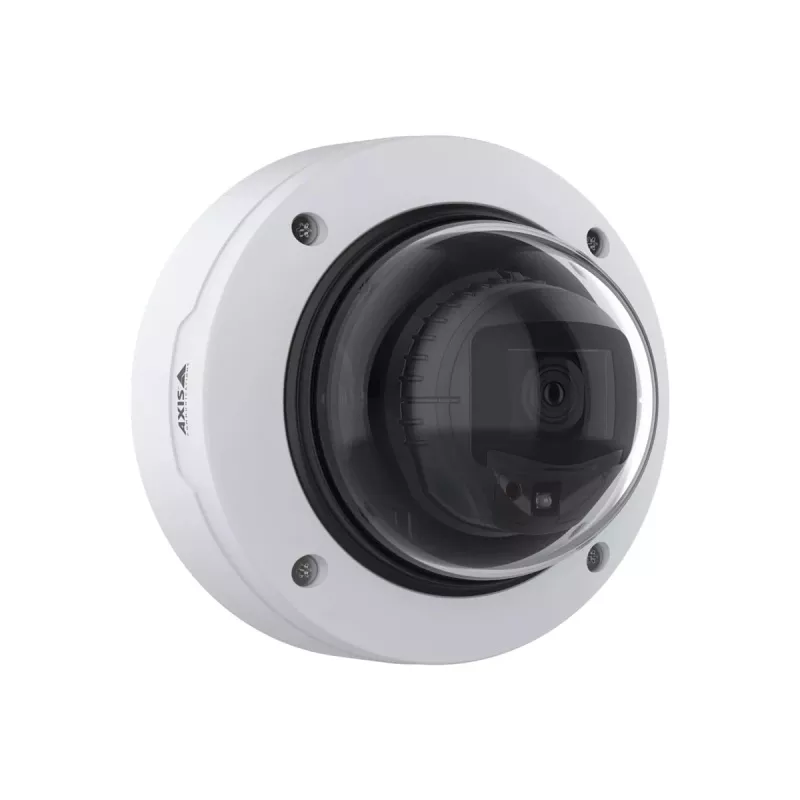 Câmara dome IP Axis P3277-LV, 5 MP, ângulo de visão horizontal de 104°, CMOS, IV até 40 m, para interior e exterior, montagem em teto/parede, antivandalismo, dia/noite