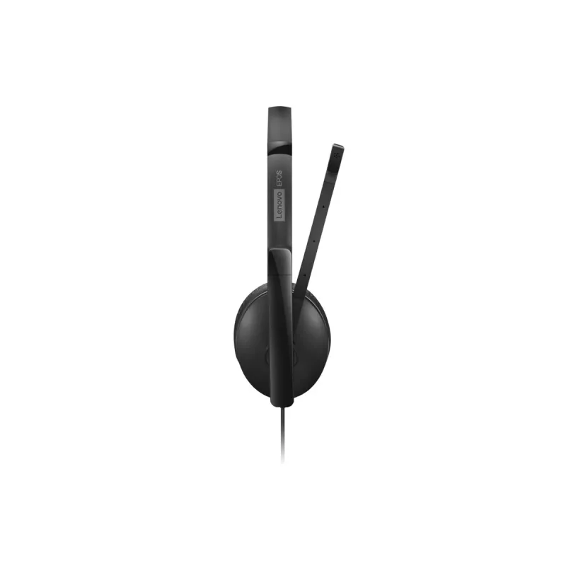 Auscultadores/headset Lenovo 4XD1P83425 com fio, arco de cabeça, chamadas/música, USB Type-A, preto