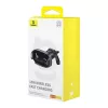 Baseus LightChaser BS-CM029 Suporte de telemóvel para automóvel com carregamento sem fios de 15 W para grelha de ventilação, preto
