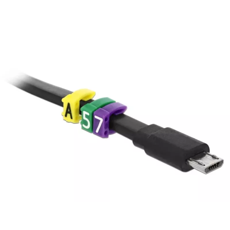 Fixador de cabos DeLOCK 18304 cores sortidas
