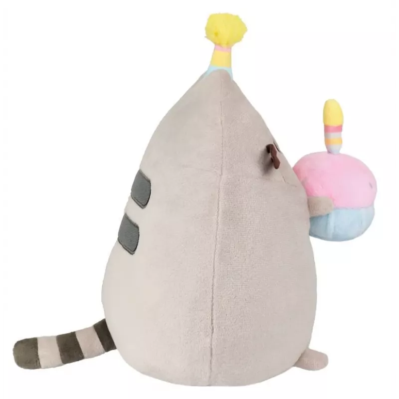 Peluche Pusheen da Pusheen — chapéu de aniversário de 24 cm com bolo de peluche
