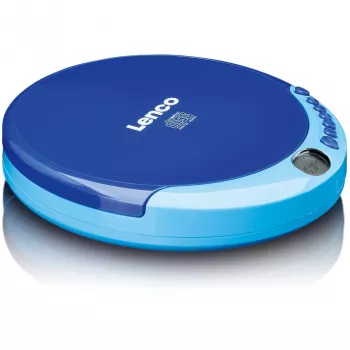 Leitor de CD portátil Lenco CD-011 Azul