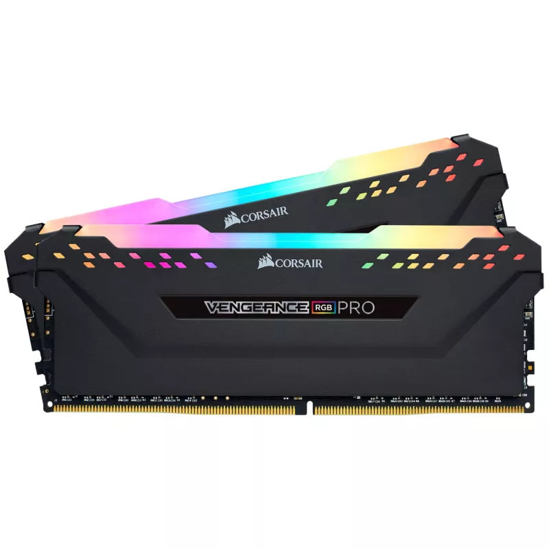 DIMM 32 GB DDR4-2666 2x 16 GB kit duplo preto CMW32GX4M2A2666C16 Vengeance RGB PRO INTEL XMP